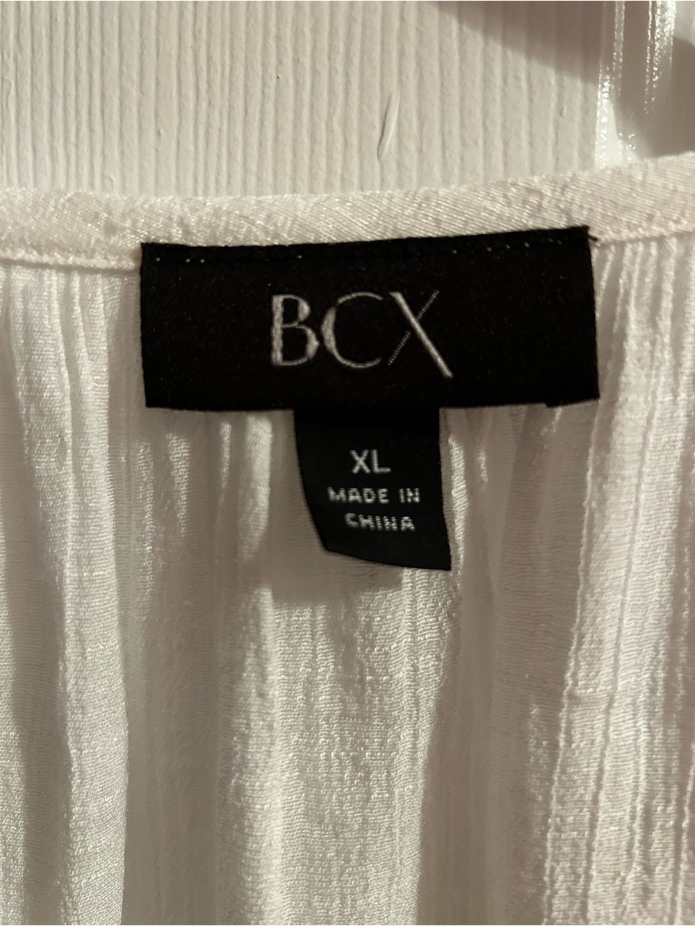 BCX White to Navy Ombre Peasant Blouse - Picture 3 of 4